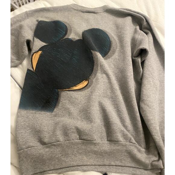 DisneyWorld Gray Mickey Mouse Peekaboo Oversized Crewneck size Small - Picture 4 of 4